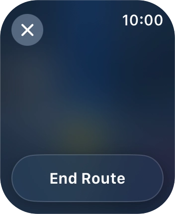 Press End Route.