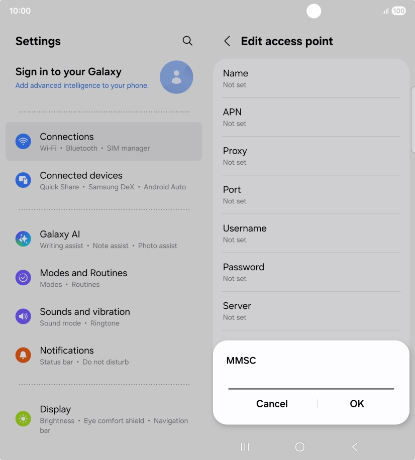 Key in http://pxt.vodafone.net.au/pxtsend and press OK.