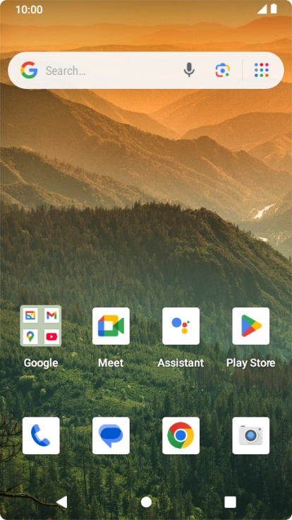 Slide two fingers downwards starting from the top of the screen.