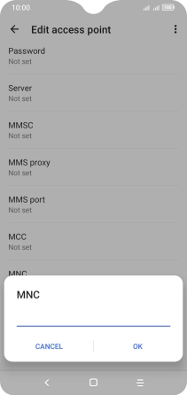 Key in 03 and press OK.