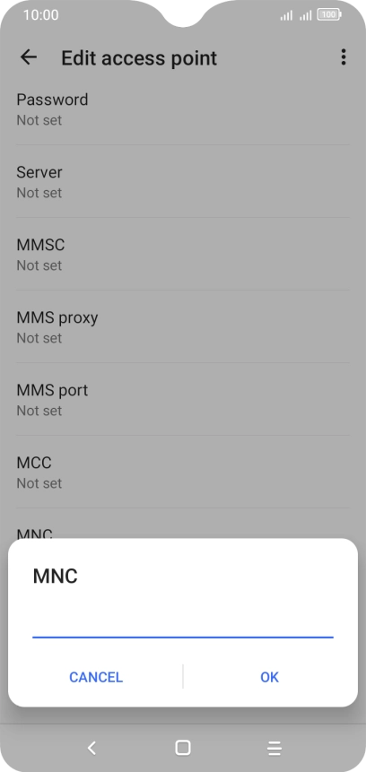 Key in 03 and press OK.