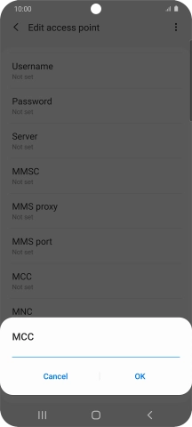 Key in 505 and press OK.