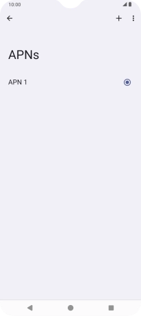 Press the new data connection icon.