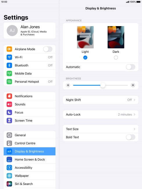 Press Dark. Press Dark.