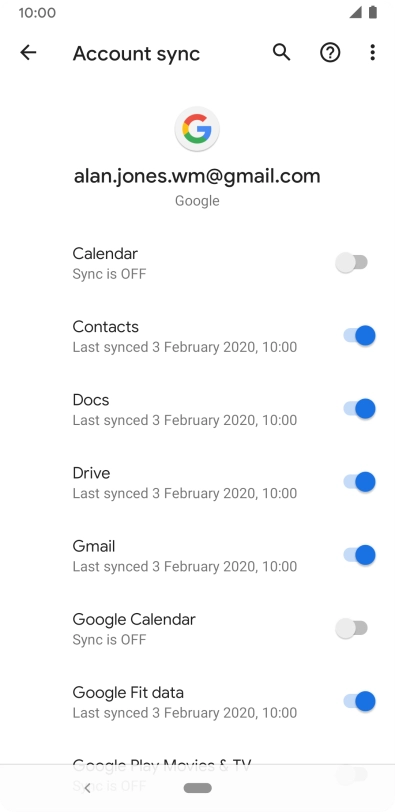 Press the Home key to return to the home screen.