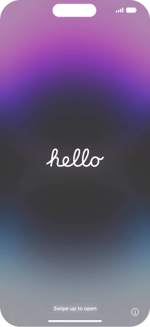 Slide your finger upwards starting from the bottom of the screen.