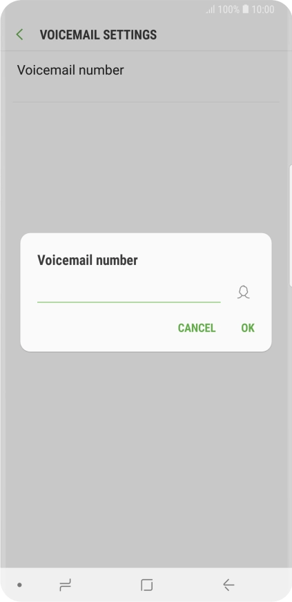 Key in +61414121121 and press OK. Key in +61414121121 and press OK.