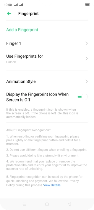 Press the Return key.