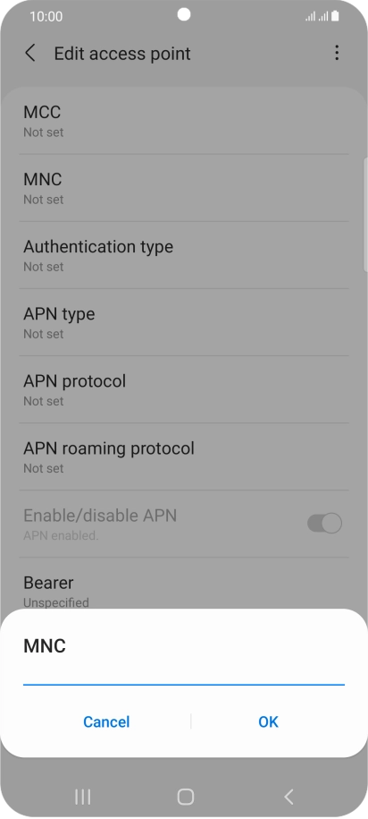 Key in 03 and press OK.
