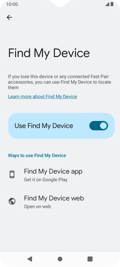 Press the Home key to return to the home screen.