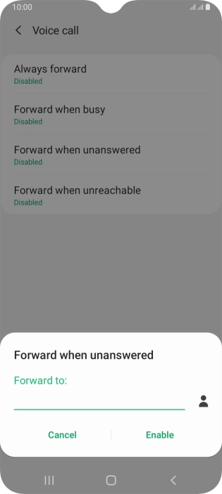 Key in +61414121121 and press Enable.