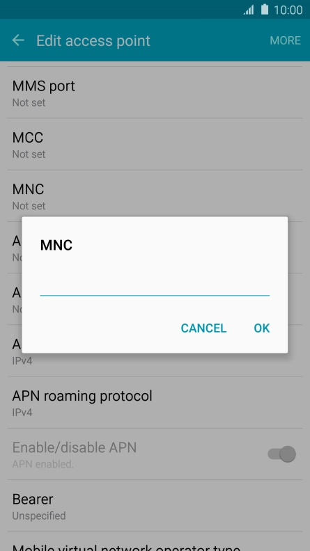 Key in 03 and press OK.