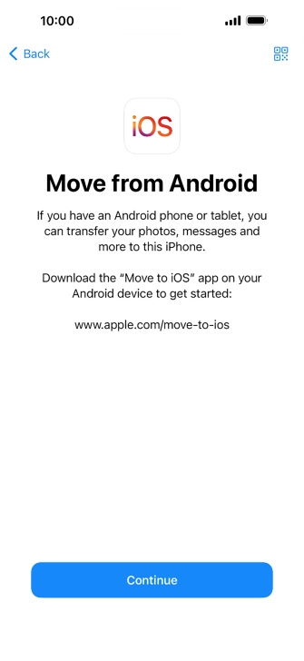 To transfer content to your phone, you need to install the app 