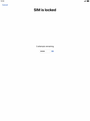 If your SIM is locked, key in your PIN and press OK. If your SIM is locked, key in your PIN and press OK.