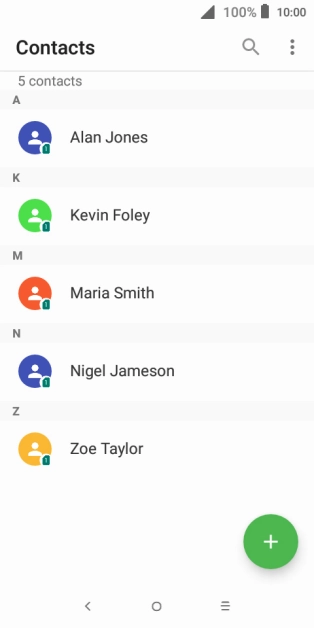 Press the menu icon.