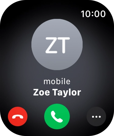 Press the Digital Crown when you get a call. Press the Digital Crown when you get a call.