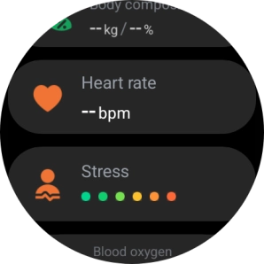 Press Heart rate.