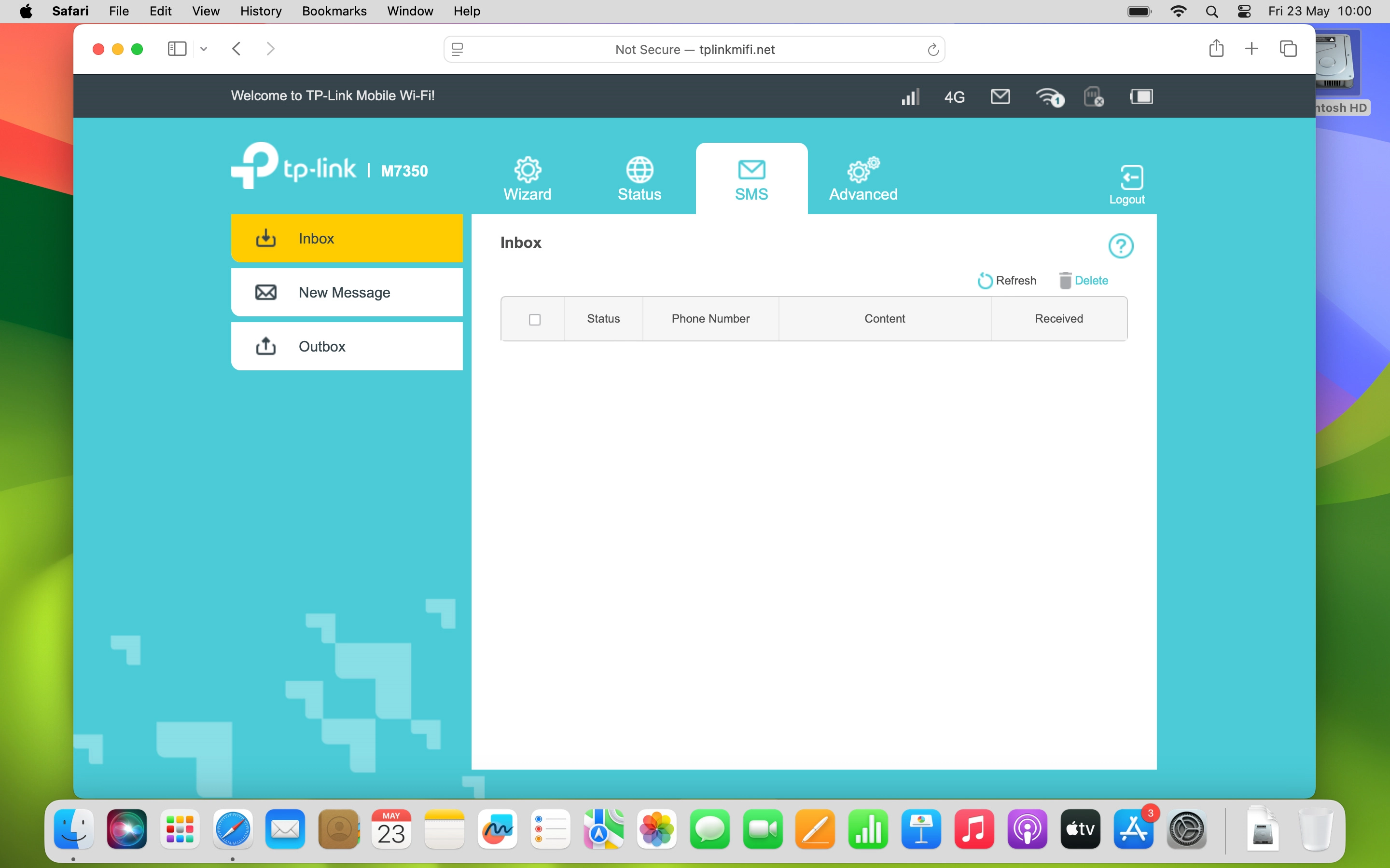 In SMS you can send and read text messages.