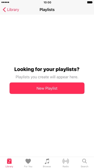 Press New Playlist.