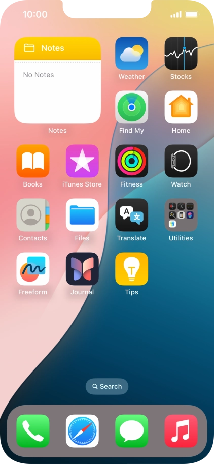 If you're using a Widget Stack: slide up or down on the stack to select the required widget.