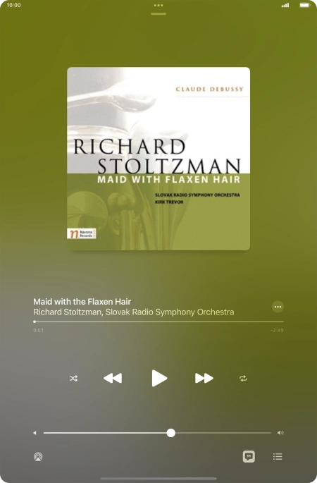 Press arrow right to go to the next audio file.
