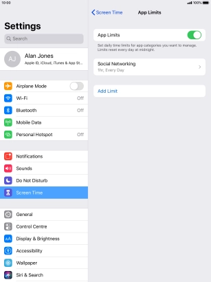 Press the required category.
