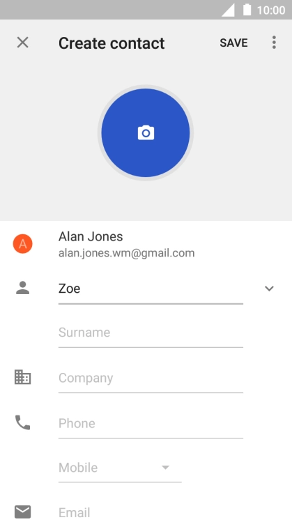 Press Surname and key in the required last name.