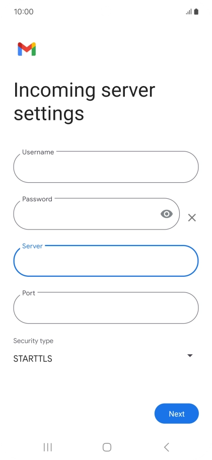 Press the field below 
