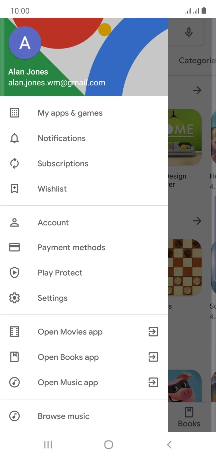 Press My apps & games.