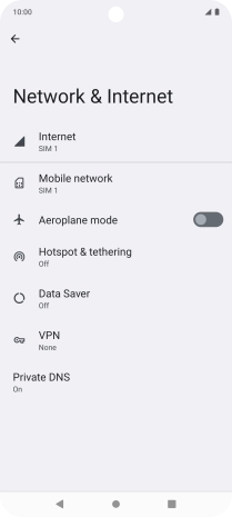 Press Mobile network.