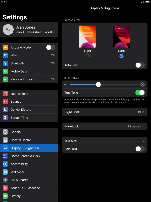 Press the indicator next to Press the indicator next to