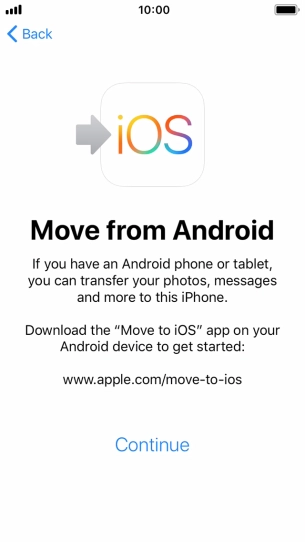 To transfer content to your phone, you need to install the app 