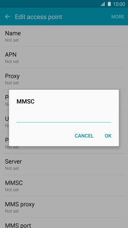 Key in http://pxt.vodafone.net.au/pxtsend and press OK.