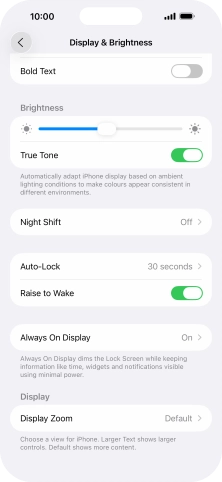 Press Always On Display.