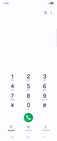 Press the menu icon.