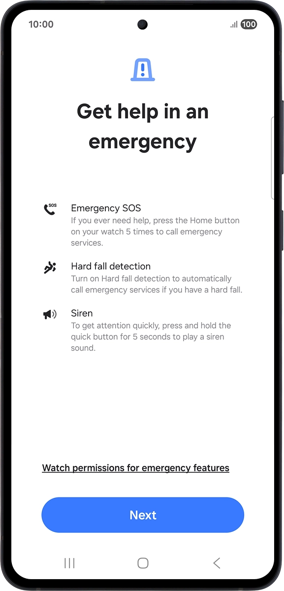 On your phone: Press Next.