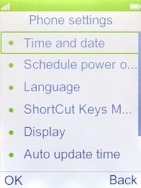 Select Auto update time. Select Auto update time.