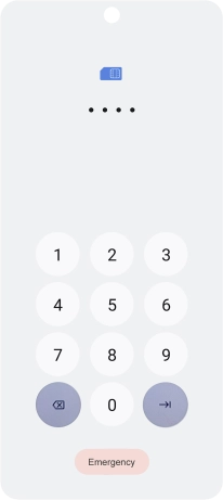 If you're asked to key in your PIN, do so and press arrow right.