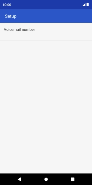 Press Voicemail number.