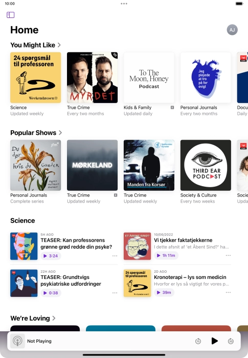 Slide your finger upwards starting from the bottom of the screen to return to the home screen.