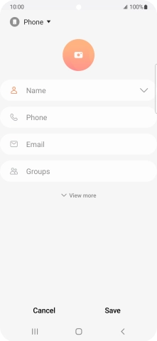 Press the address book drop down list.