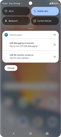 Press Tap for more options.