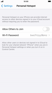 Press Wi-Fi Password and key in the required password. Press Wi-Fi Password and key in the required password.