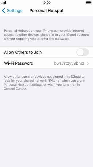 Press Wi-Fi Password and key in the required password. Press Wi-Fi Password and key in the required password.