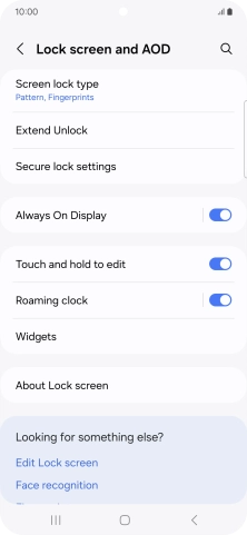 Press Screen lock type and key in the additional phone lock code you created earlier.