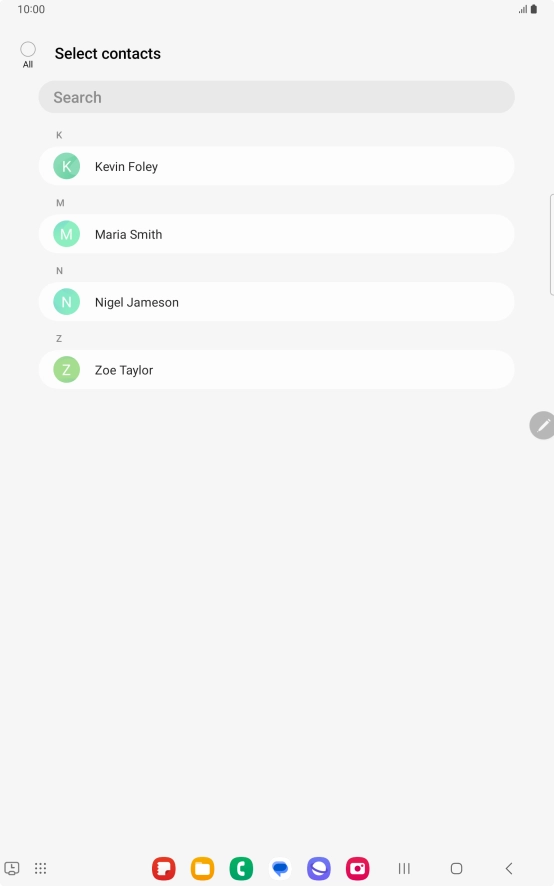 Press the field above 