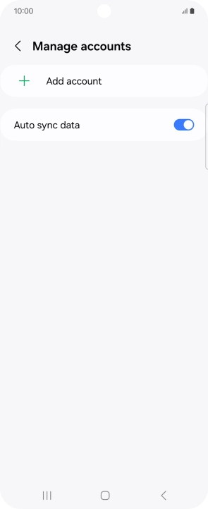 Press Add account. Press Add account.