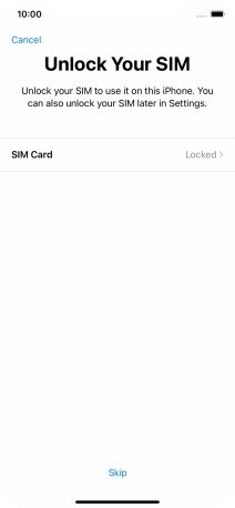 Press SIM Card.