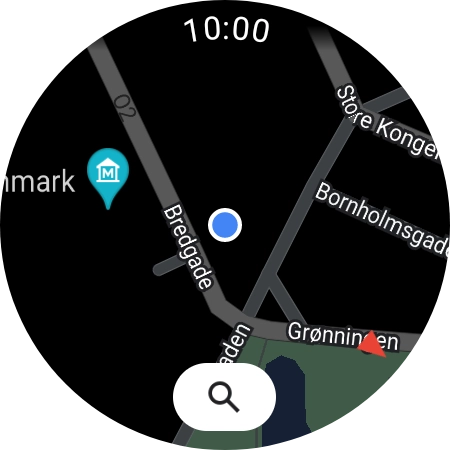 Press the search icon.