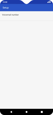 Press Voicemail number.